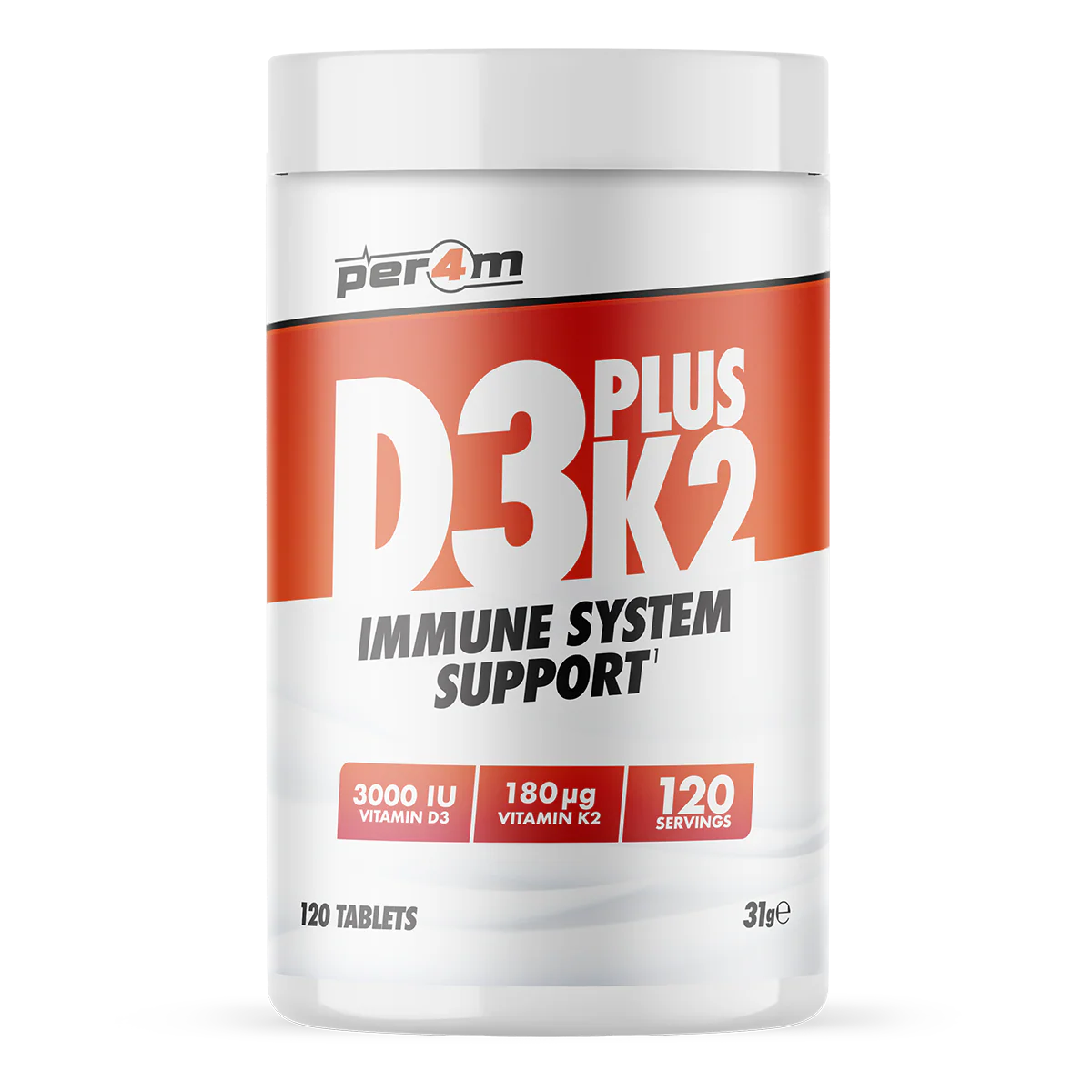 PER4M D3 PLUS K2 120 TABLETS